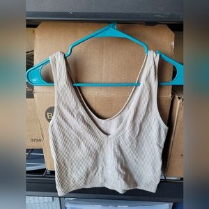 Cream colored cropped top